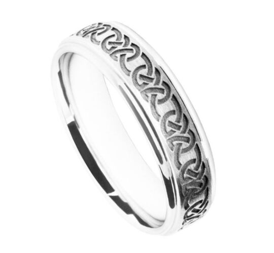 6mm Wedding Ring W7516 | Gents Pattern - Laser Engraving Wedding Ring
